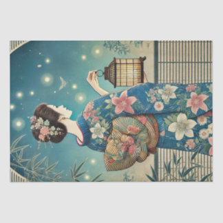Sommerkimono & Fireflies Seidenpapier