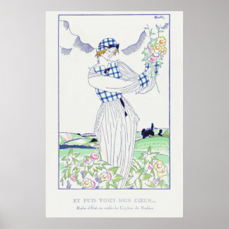 Sommerkleid in Ceylon von Charles Martin (1920) Poster