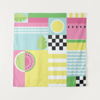 Sommerkleidung, buntes Mosaik