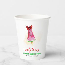 Sommerkleidung zum Pop Eiscreme-Babydusche Pappbecher
