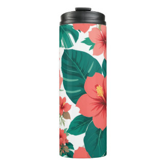 Sommerkühler aus Hibiskus Blume Thermosbecher