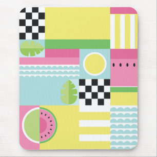 Sommerkultur, buntes Wassermelone Kiwi Mousepad