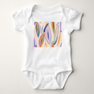 Sommerkunst: Kreatives Muster Baby Strampler