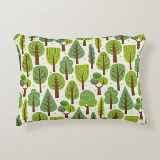 Sommerküste: Grünes, nahtloses Muster Dekokissen