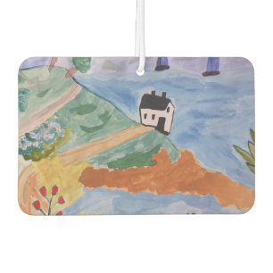 Sommerküste und Blume Air Freshener Autolufterfrischer