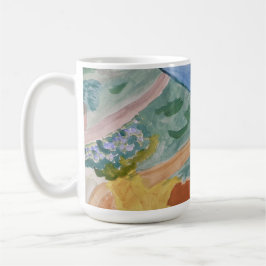 Sommerküste und Blume Kaffeetasse