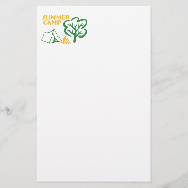 Sommerlager Briefpapier (Vorderseite)