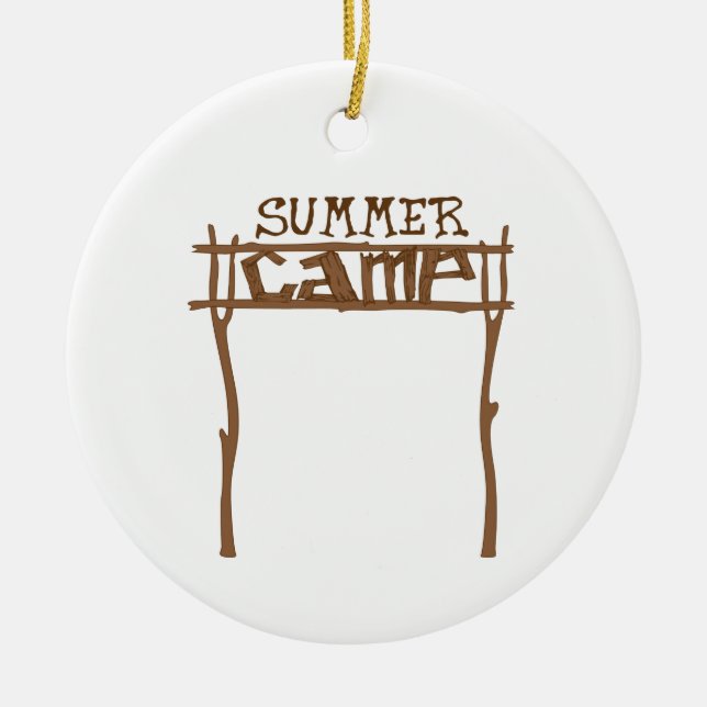 Sommerlager Keramik Ornament (Vorne)