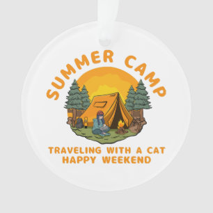 Sommerlager mit Katze Ornament