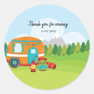 Sommerlager Runder Aufkleber