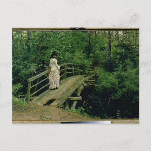 Sommerlandschaft, 1879 postkarte (Vorderseite)