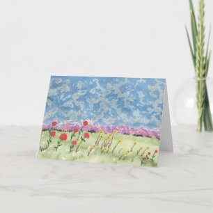 Sommerlandschaft Dankeskarte