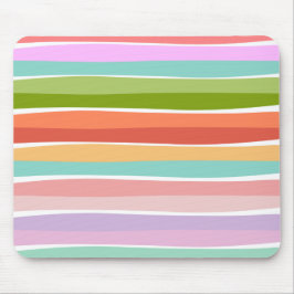 Sommerlich lebhafte Stripkinder Mousepad