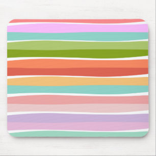 Sommerlich lebhafte Stripkinder Mousepad