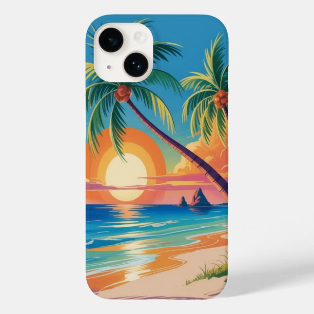 Sommerliche Atmosphäre Case-Mate iPhone Hülle (Rückseite)