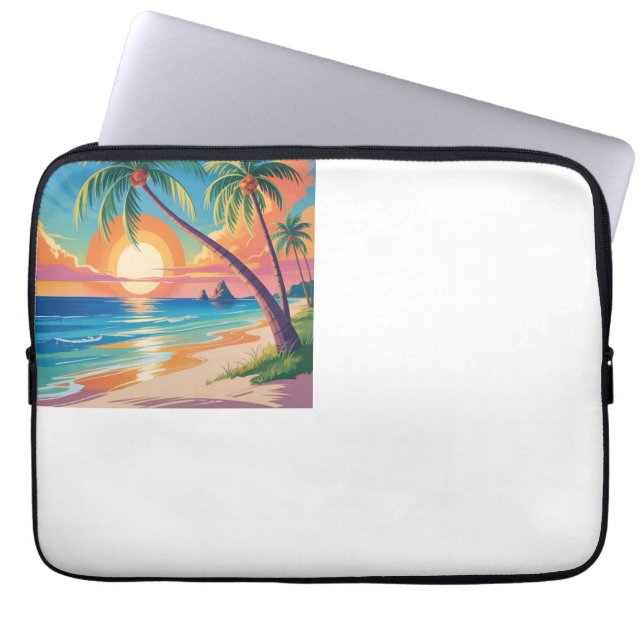 Sommerliche Atmosphäre Laptopschutzhülle (Vorderseite)
