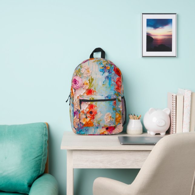 Sommerliche Blume Bedruckter Rucksack (InSitu)