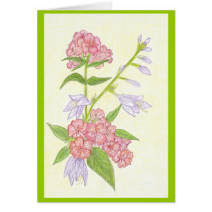 Sommerliche Blume Blank Card