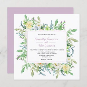 Sommerliche Blume Einladung zur Blumenhochzeit