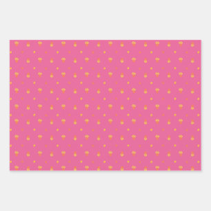 Sommerliche Blume Geschenkpapier Set