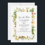 Sommerliche Blume Hochzeitseinladung. Frühlingsblü Save The Date<br><div class="desc">Bitte kontaktieren Sie mich,  wenn Sie zusätzliche Artikel benötigen.</div>