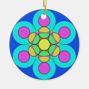 Sommerliche Blume Keramik Ornament