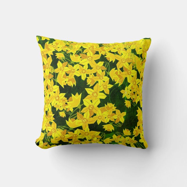 Sommerliche Blume Kissen (Vorderseite)