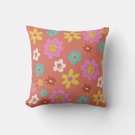 Sommerliche Blume Kissen
