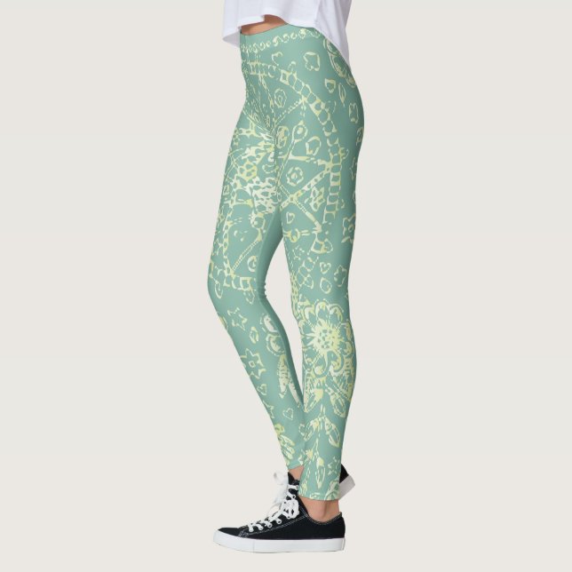 Sommerliche Blume Leggings (Links)