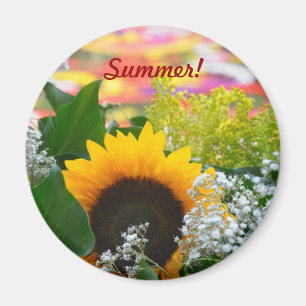 Sommerliche Blume Magnet