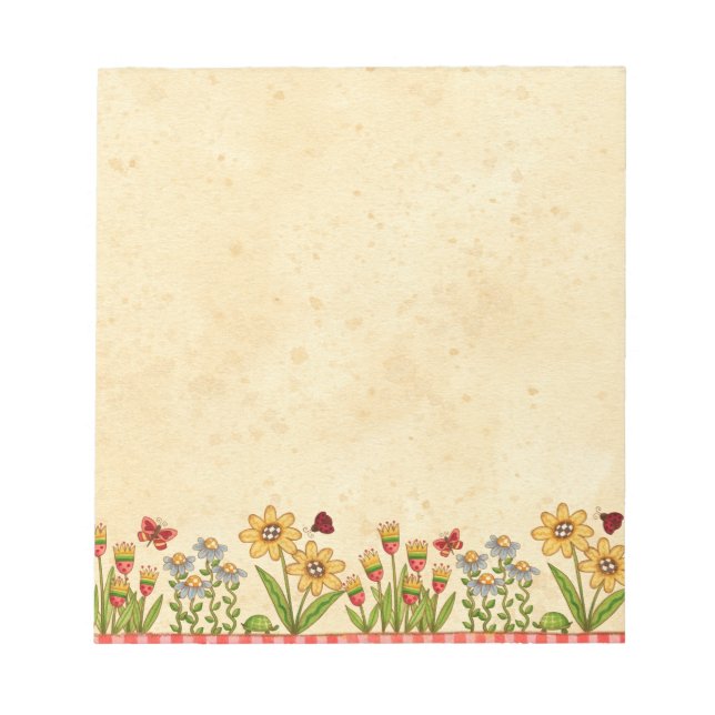 Sommerliche Blume Notizblock (Vorderseite)