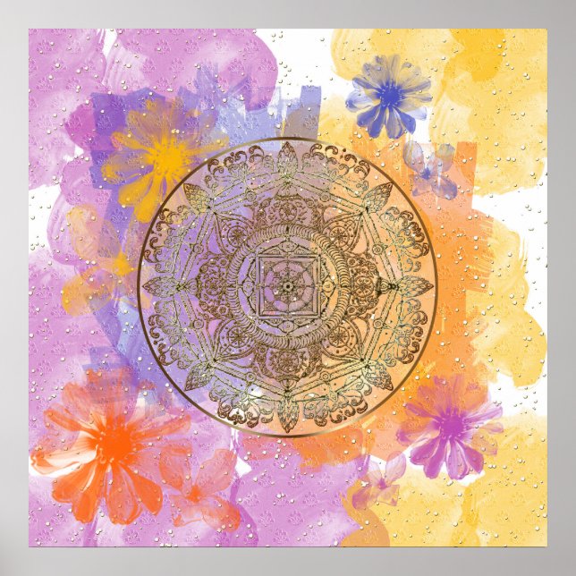 Sommerliche Blume Poster (Vorne)