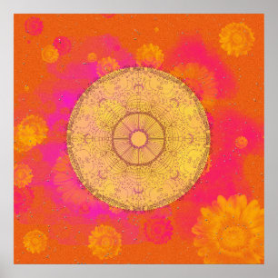 Sommerliche Blume Poster