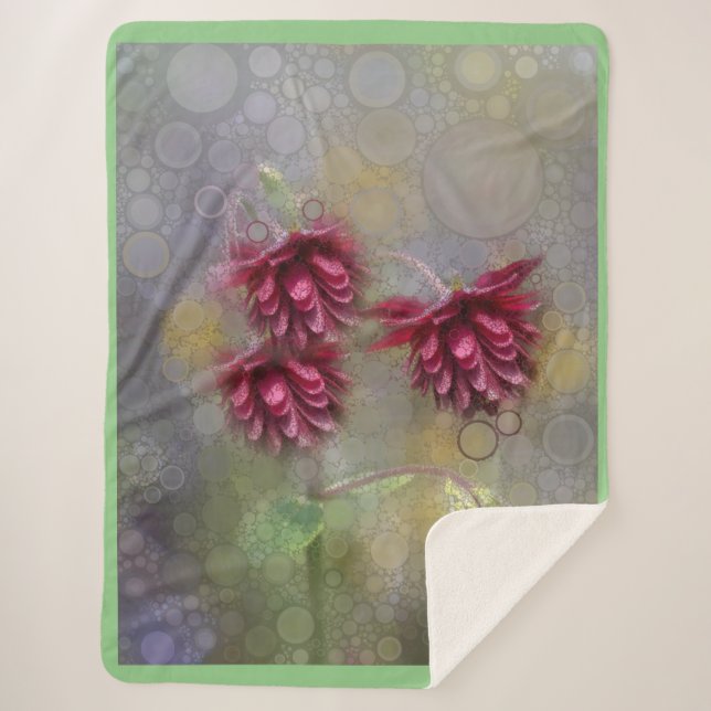 Sommerliche Blume Sherpadecke (Vorderseite)