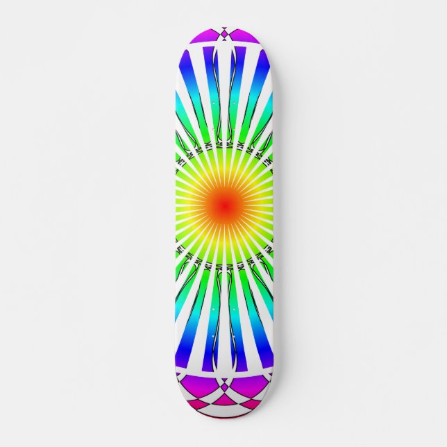 Sommerliche Blume Skateboard (Vorne)