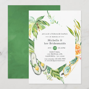 Sommerliche Brautjungfern-Lunchparty Einladung