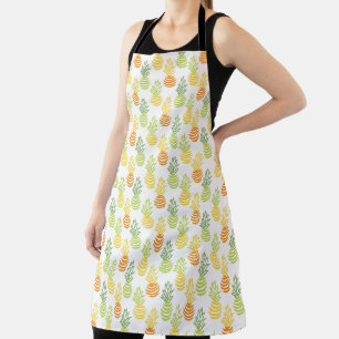 Sommerliche bunte Ananas-Frucht-Multifarben-Muster Schürze