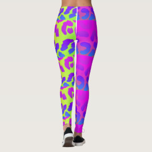 Sommerliche bunte Leopardendamenbekleidung Leggings