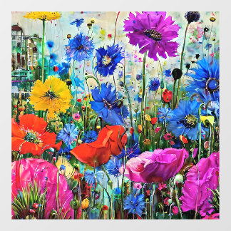 Sommerliche Erholung Fensteraufkleber