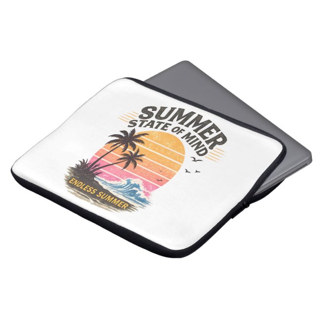 Sommerliche Gemütsverfassung Vintage Laptopschutzhülle (Vorne Oben)