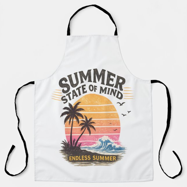 Sommerliche Gemütsverfassung Vintage Schürze (Vorderseite)