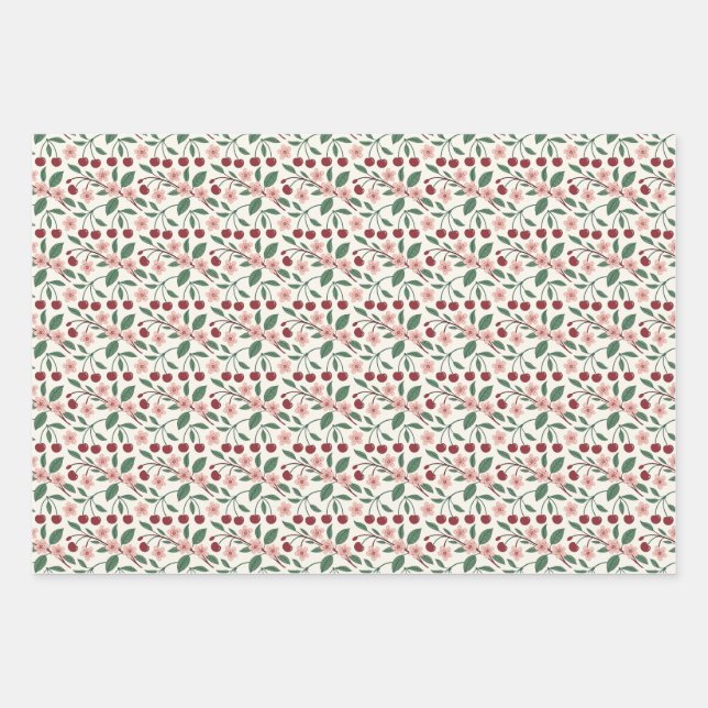 Sommerliche Geschenkpapierbögen Geschenkpapier Set (Vorderseite 3)