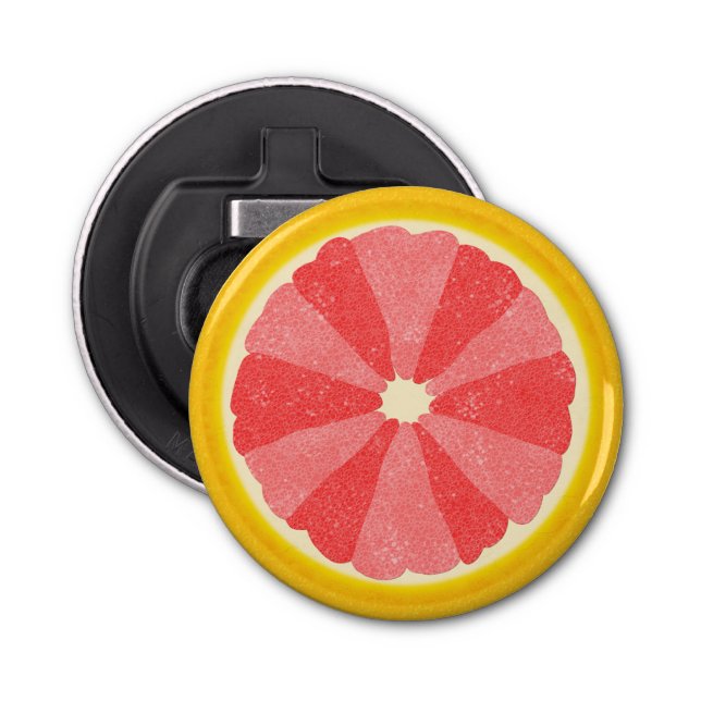 Sommerliche Grapefruit halbe Neuheit Retro Frucht Flaschenöffner (Vorderseite)