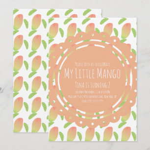 Sommerliche kleine Mango Tropical Einladung