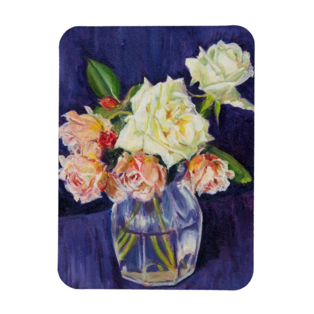 Sommerliche Rose 2007 Magnet (Vertikal)