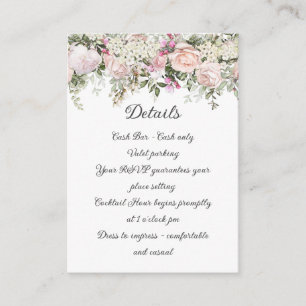 Sommerliche Rose Blumendetails Begleitkarte