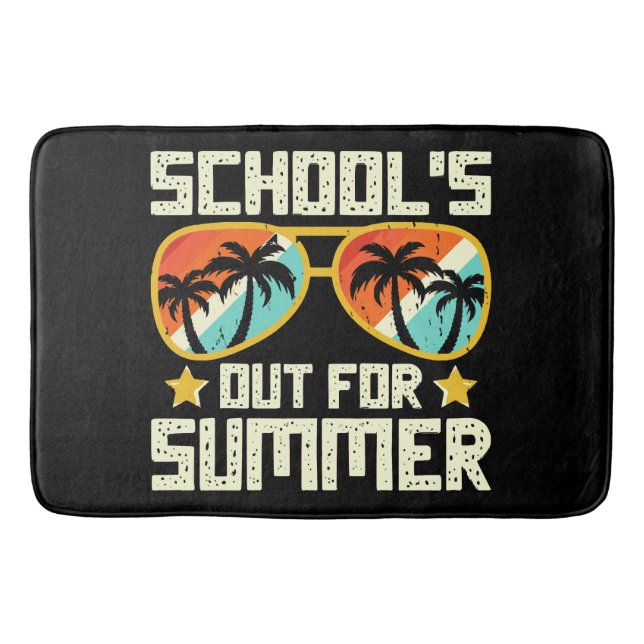 Sommerliche Schule Badematte (Vorderseite)