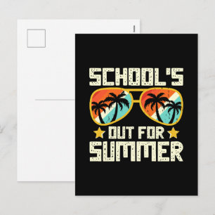 Sommerliche Schule Feiertagspostkarte
