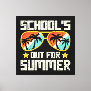 Sommerliche Schule Leinwanddruck
