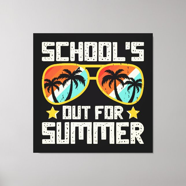 Sommerliche Schule Leinwanddruck (Vorderseite)